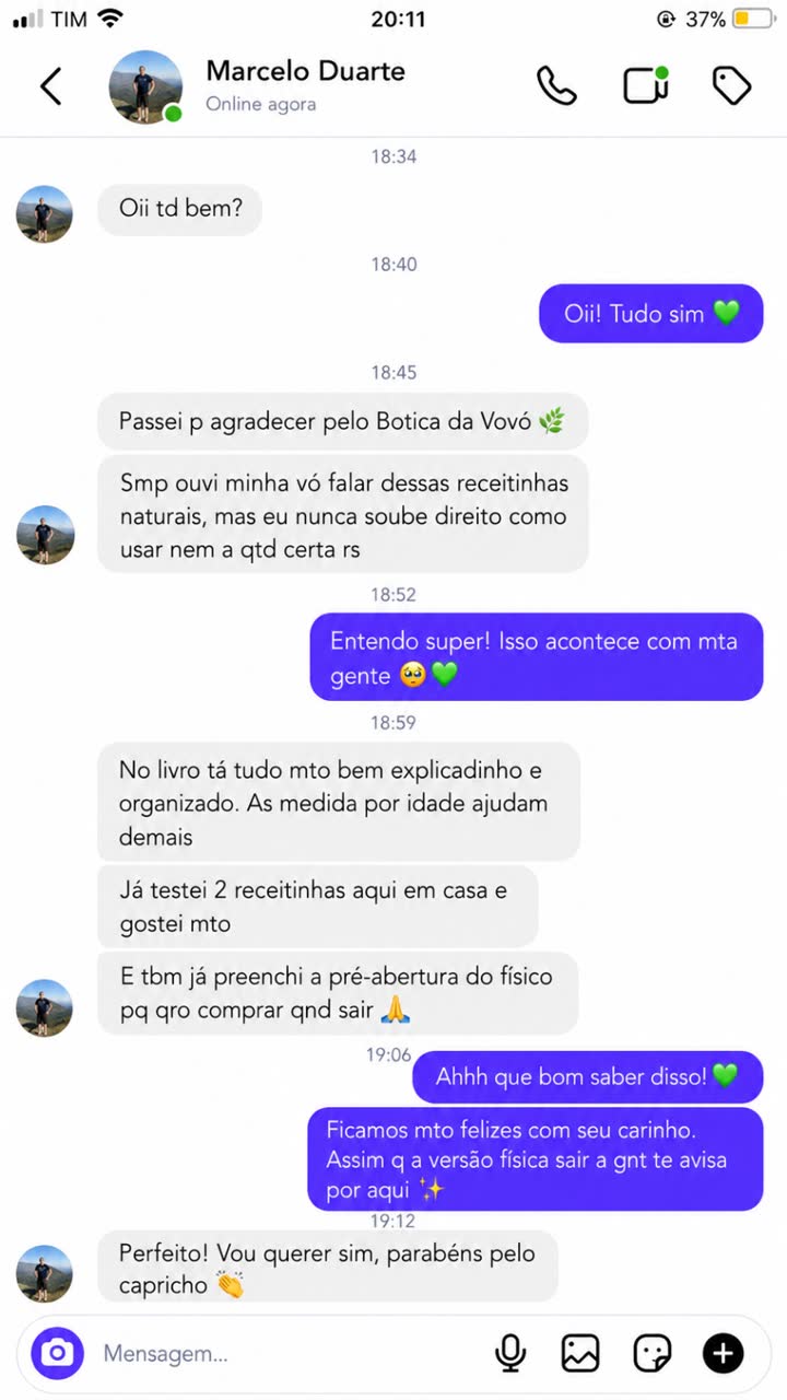 Mensagem de Marcelo Duarte: Nunca soube direito como usar. Ja testei duas receitas em casa e gostei muito