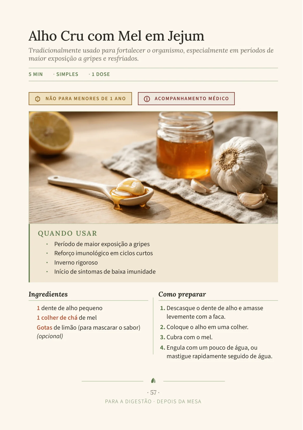 Página real do livro, receita 4