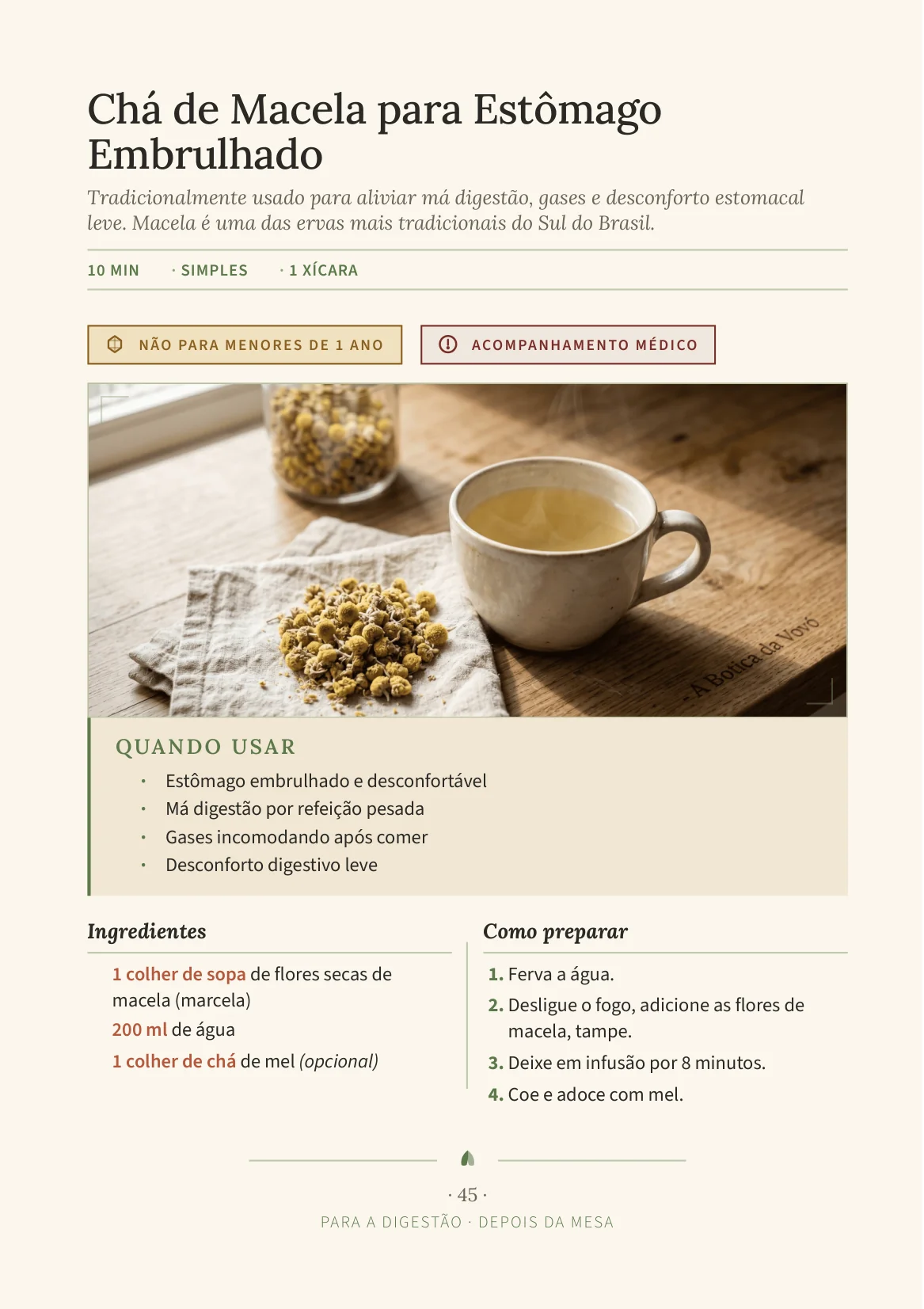 Página real do livro, receita 3